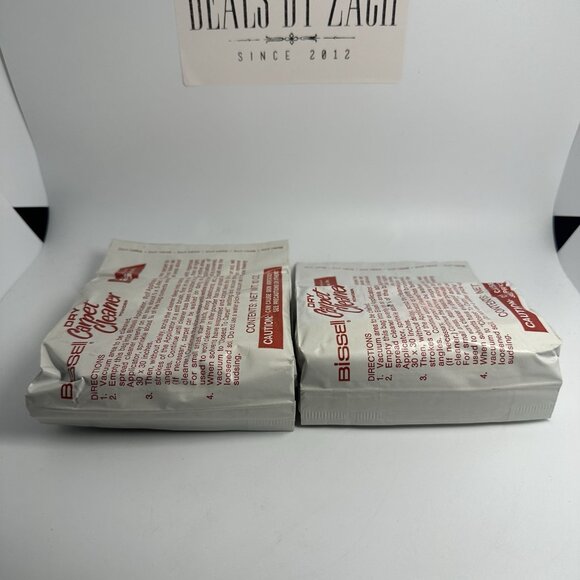 Vintage Lot of 2 Packs of Bissell Dry Carpet Cleaner Powder 10oz Each NOS - Picture 7 of 10